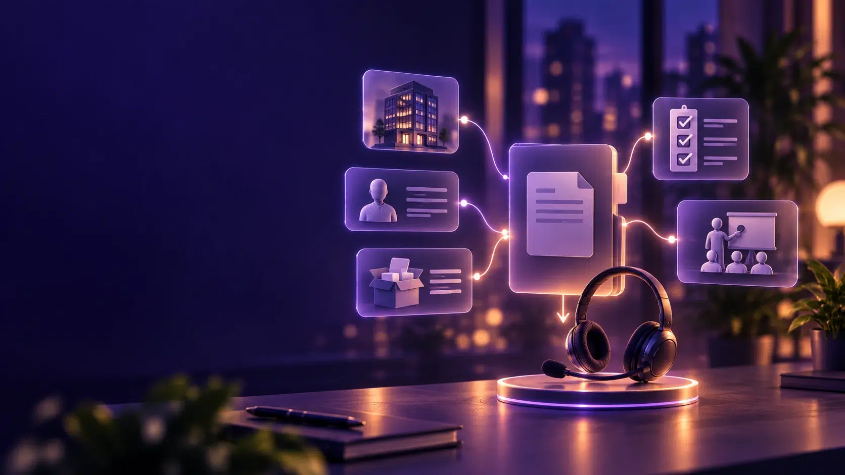 Projektbezogene Vorbereitung eines Telemarketing-Teams.